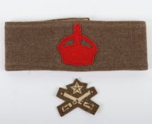 WW1 British Machine Gunners Qualification Trade / Proficiency Badge