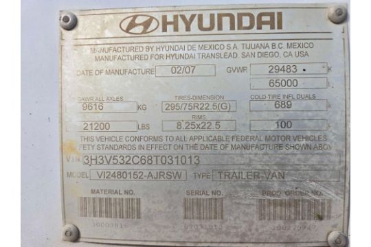 2008 Hyundai Trailer - Image 10 of 11