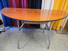 (5) 60 in. Half Round Tables