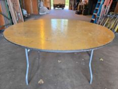 (20) 60 in. Round Wood Tables