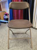 (61) Brown Folding Chairs