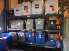 (9) Sections of Gray Shelving