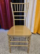 (42) Chiavari Gold Resin Chairs