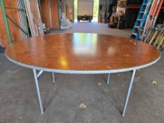 (20) 60 in. Round Wood Tables
