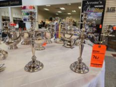 (2) Silver Candelabras