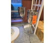 (2) Stainless Champagne Stands