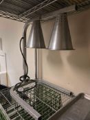 Dual Head Heat Lamp with Cutting Board