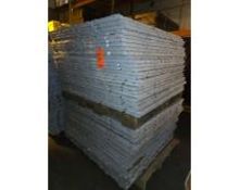 (50) 4 x 4 White Plastic Flooring