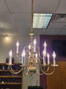 (5) Brass Chandeliers