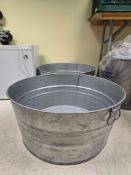 (2) 16 Gallon Galvanized Drink Coolers