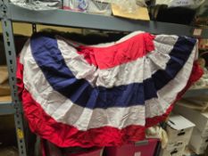 (14) 3 ft. x 6 ft. Bunting Fans