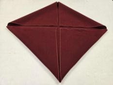 (344) Burgundy Cloth Napkins