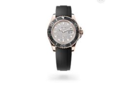 ROLEX YACHT-MASTER *18CT EVEROSE GOLD* (NEW UNWORN) FACTORY DIAMOND-PAVED DIAL *OYSTER-FLEX*