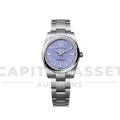 ROLEX OYSTER PERPETUAL *OCTOBER 2025 - ALL NEW / UNWORN* LAVENDER DIAL - OYSTER STEEL *WOW*