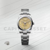 ROLEX OYSTER PERPETUAL *ALL NEW 2025 RELEASE - UNWORN* BEIGE DIAL - OYSTER STEEL *BEAT THE WAIT*