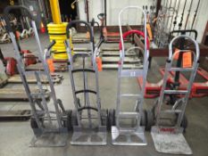 Lot of (4) Magliner Aluminum 2 Wheel Dollies