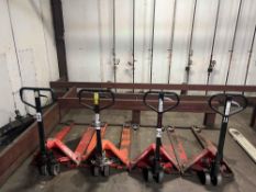 Lot of (4) Assorted Pallet Jacks