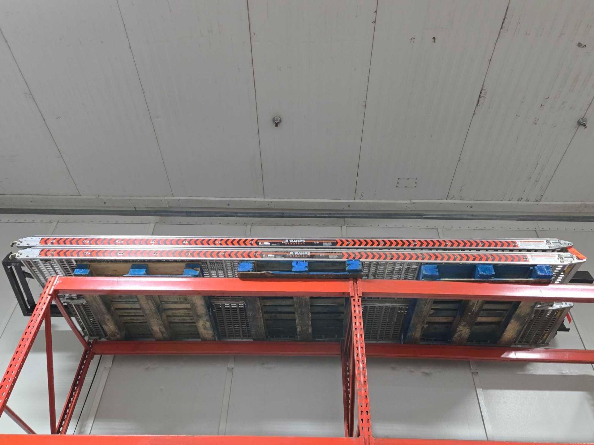 Lot of (2) Randal Access 16 foot aluminum straight ramps
