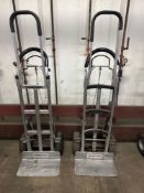 Lot of (2) Magliner Aluminum 2 Wheel Dollies