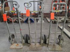 Lot of (3) Milwaukee Hand Carts