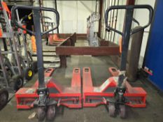 Lot of (2) L60A wide Pallet Jacks