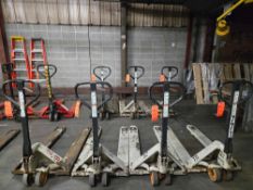 Lot of (4) Assorted Pallet Jacks