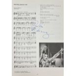 Freddie Mercury - Signed Lyric Sheet