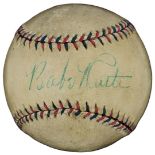 Babe Ruth - Hand Signed Baseball, PSA Authenticated