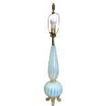 Murano Glass Table Lamp with Adjustable Harp, c.1960