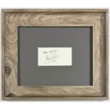Neil Armstrong â€“ Hand Signed Cut, Framed
