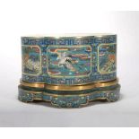 Chinese Gilt Bronze CloisonnÃ© Box, Qing Dynasty, Late 19th Century