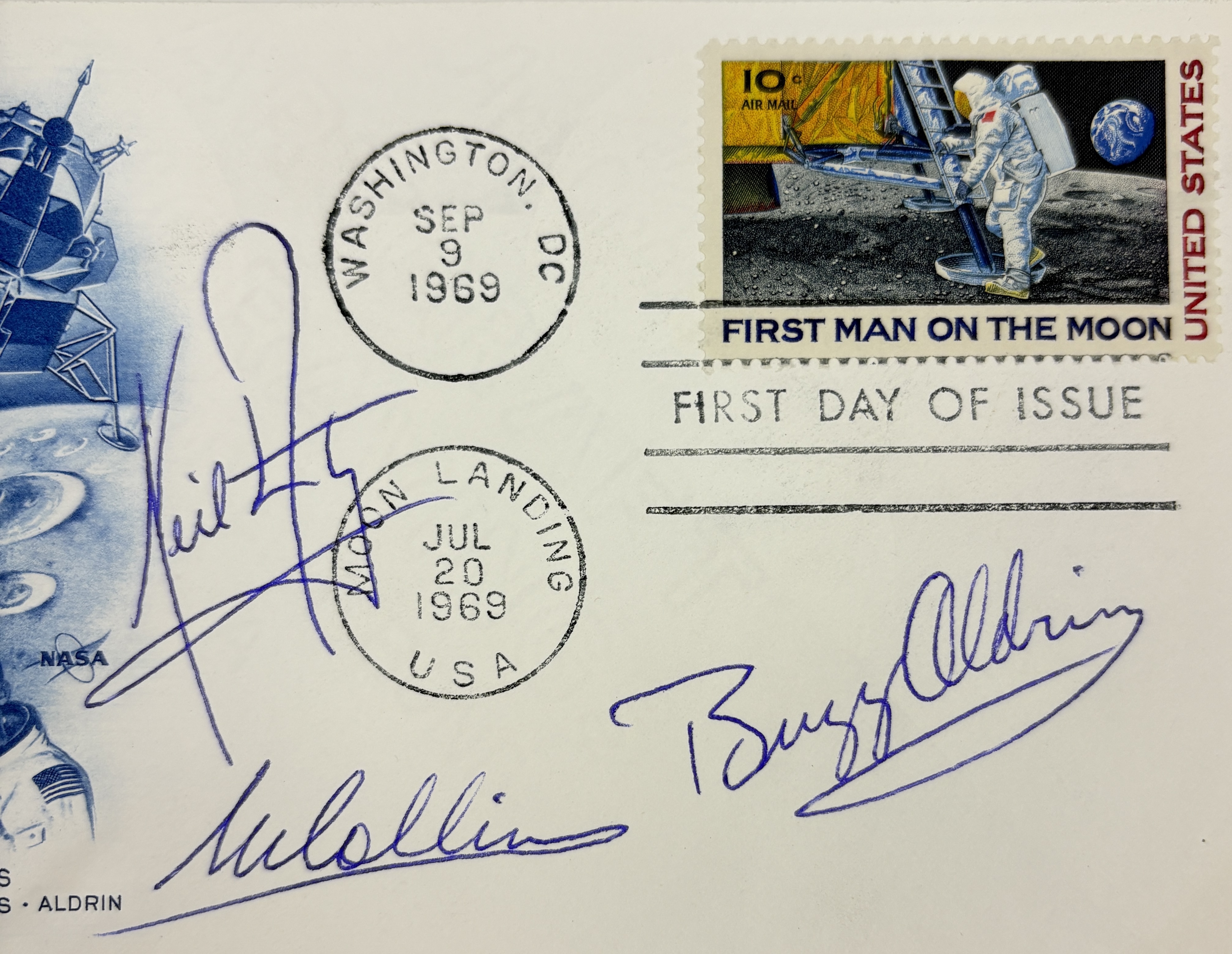 Apollo 11 â€“ Crew Signed Moon Landing First Day Cover - Image 3 of 4