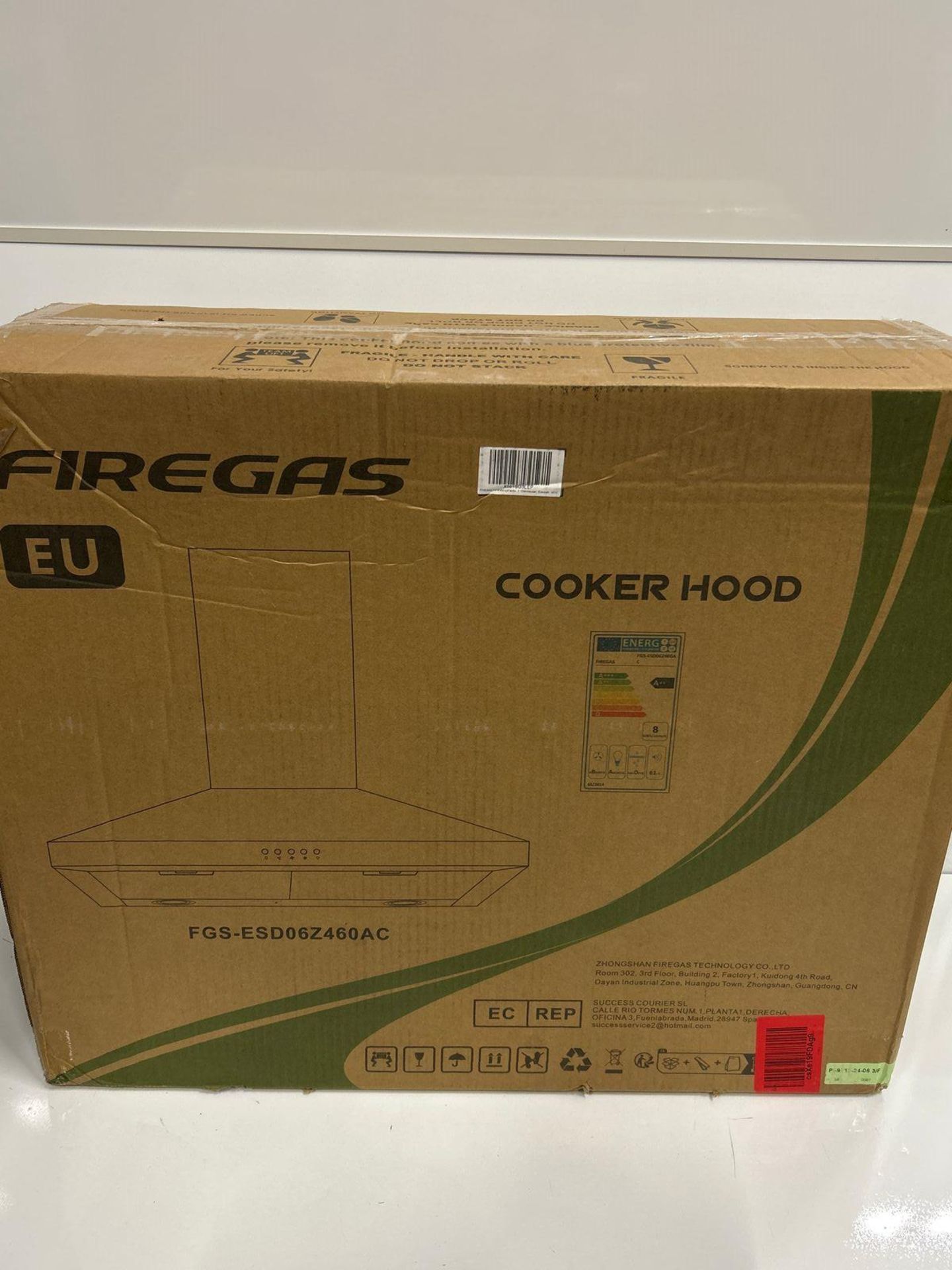 RRP £75.99 - FIREGAS 60 cm Chimney Cooker Hood with Brushless Motor,Stainless Steel Extractor Hood - Image 2 of 6