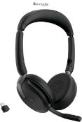 RRP £210.00 - Jabra Evolve2 65 Flex - Wireless Stereo Headset with Bluetooth, Noise-cancelling Jabr