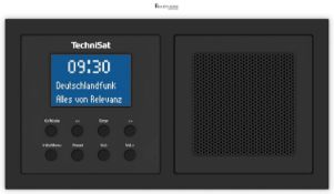 RRP £82.19 - TechniSat DAB+/FM Flush-Mounted Radio, Black, 15,1 x 8 x 4,5 cm