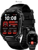 RRP £155.25 - HIDAMEL M3E Smartwatch, Men's Military Watch, Built-in GPS, Large AMOLED Screen, 1.96