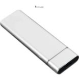 Solid State Drive External Hard Drive SSD 1TB Gift OTG/Type-C Adapter for PC Laptop (Grey)