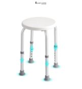 VEVOR Shower Chair for Inside Shower, Adjustable Height Shower Stool, Non-Slip Bench Bathtub Seat S