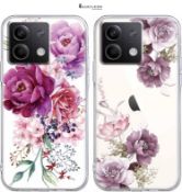 Yoedge 2 Pieces Cover for Xiaomi Redmi Note 13 5G 6.67 Inches, Transparent Soft Silicone Case Shock