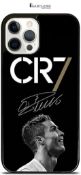 EZB Cristiano Ronaldo Themed iPhone Phone Case | Flexible Shock Absorbant Cool Phone Cover | Black
