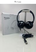 PANDER Headset with Mic, USB Wired Headset with Microphone for PC, Computer Headphone with Noise Ca