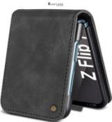 Giyer Mobile Phone Case for Samsung Galaxy Z Flip 7 5G Case, Stand Function Card Slot Wallet Premiu