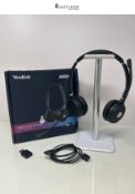 RRP £105.56 - Yealink WH62 Portable Wireless Headset with Dongle Computer Headset with Microphone (