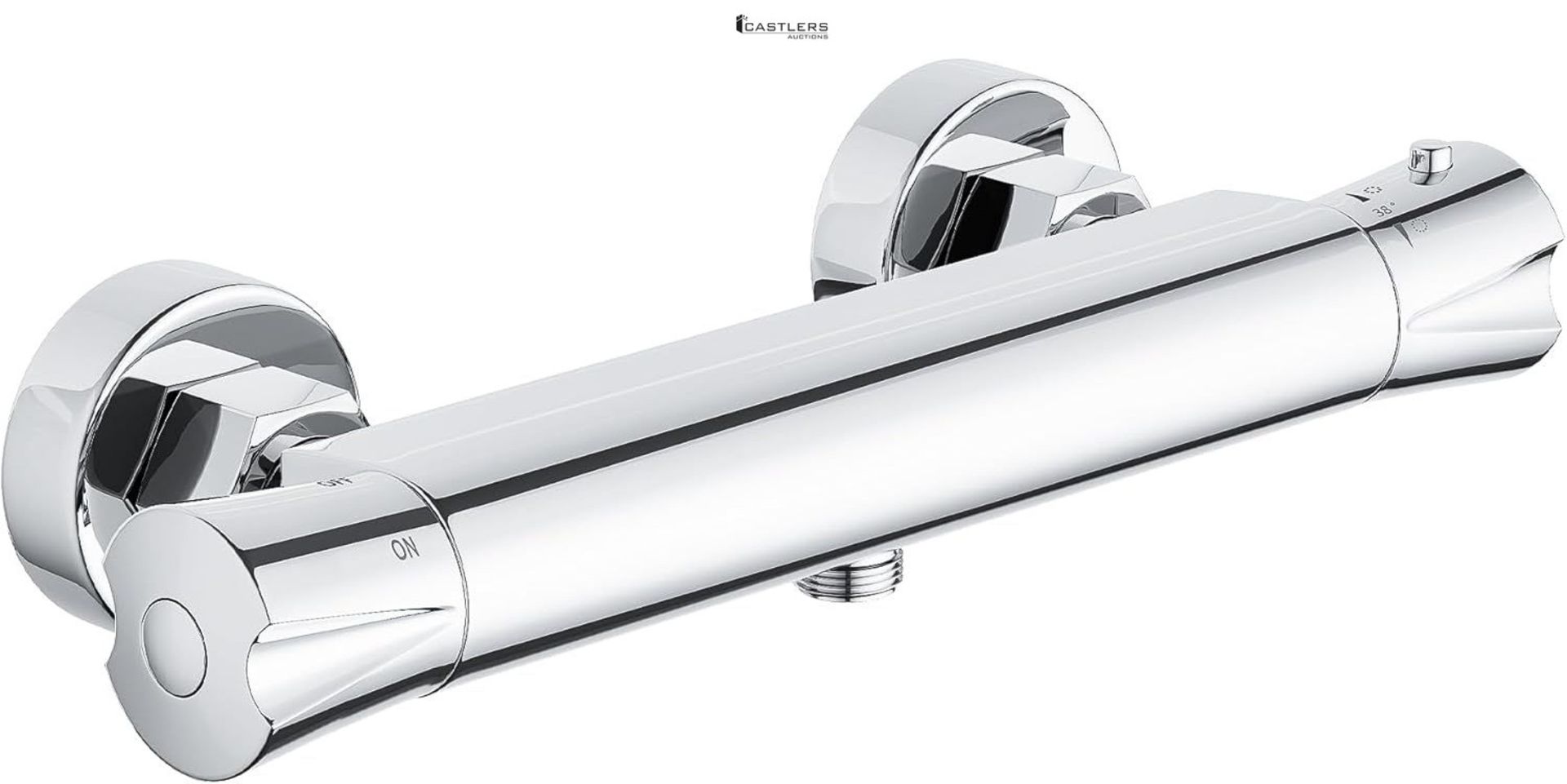 Thermostatic Shower Mixer Bar,Shower Mixer Tap,Wall Mounted Shower Mixer Valve with Anti-Scald Valv