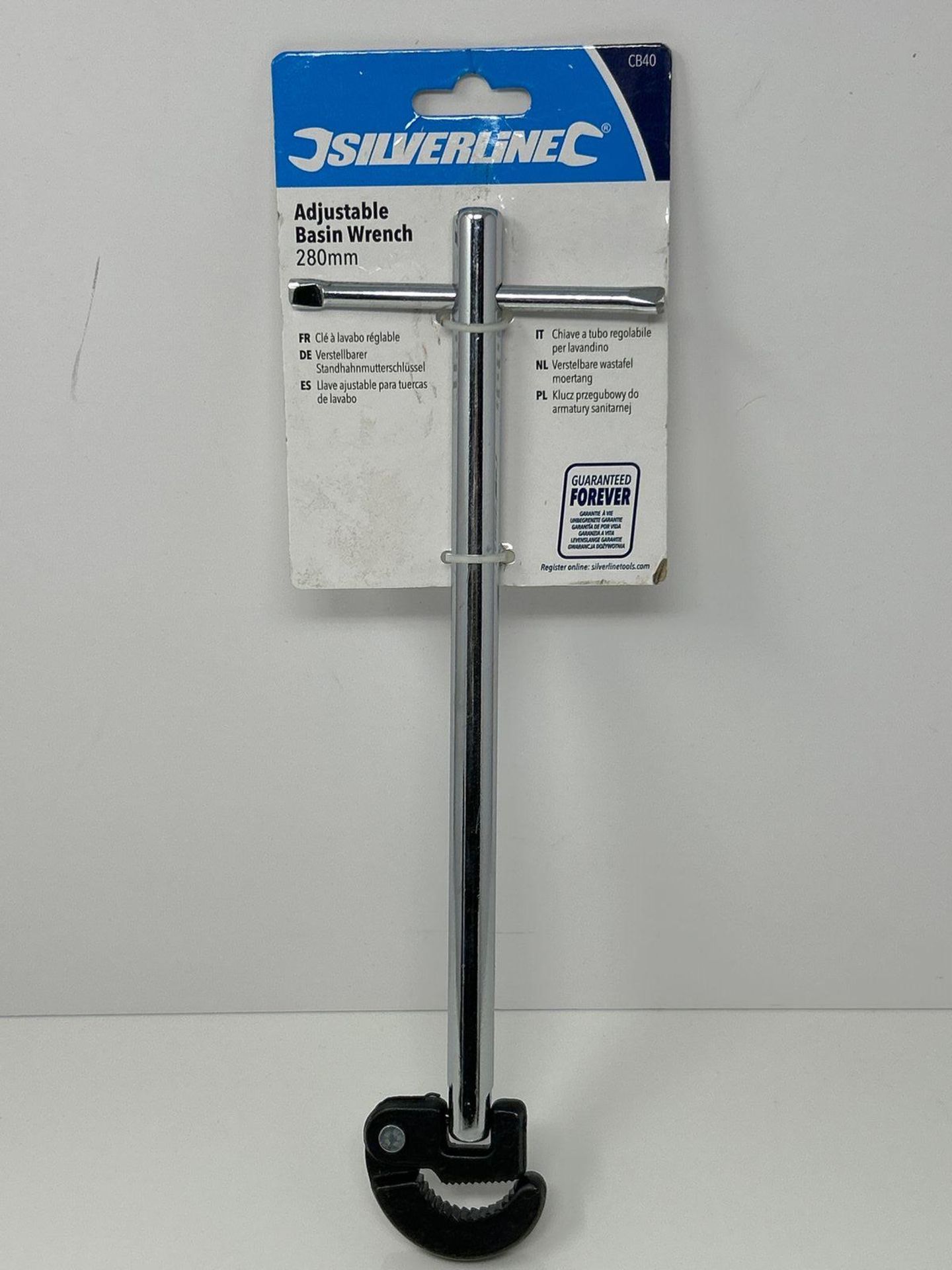 Silverline CB40 Adjustable Basin Wrench, 280 mm - Image 2 of 4