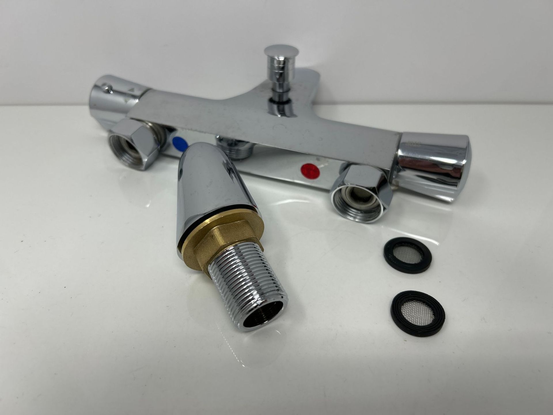 Thermostatic Shower Mixer Bar,Shower Mixer Tap,Wall Mounted Shower Mixer Valve with Anti-Scald Valv - Image 3 of 3