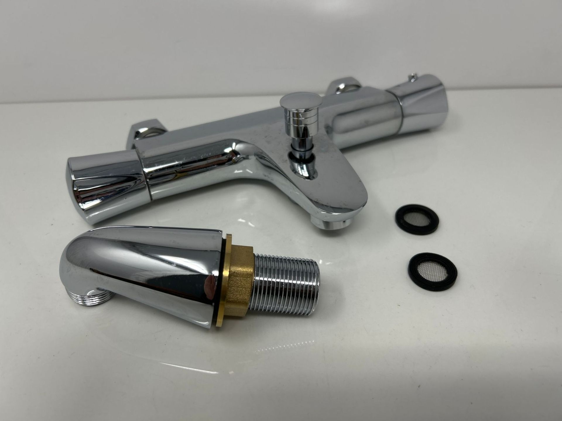 Thermostatic Shower Mixer Bar,Shower Mixer Tap,Wall Mounted Shower Mixer Valve with Anti-Scald Valv - Image 2 of 3