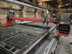 RUM 5000 4 HEAD CNC OXY ACETYLENE PROFILE BURNING MACHINE WITH CLEVELAND MOTION BURNY 10 LCD