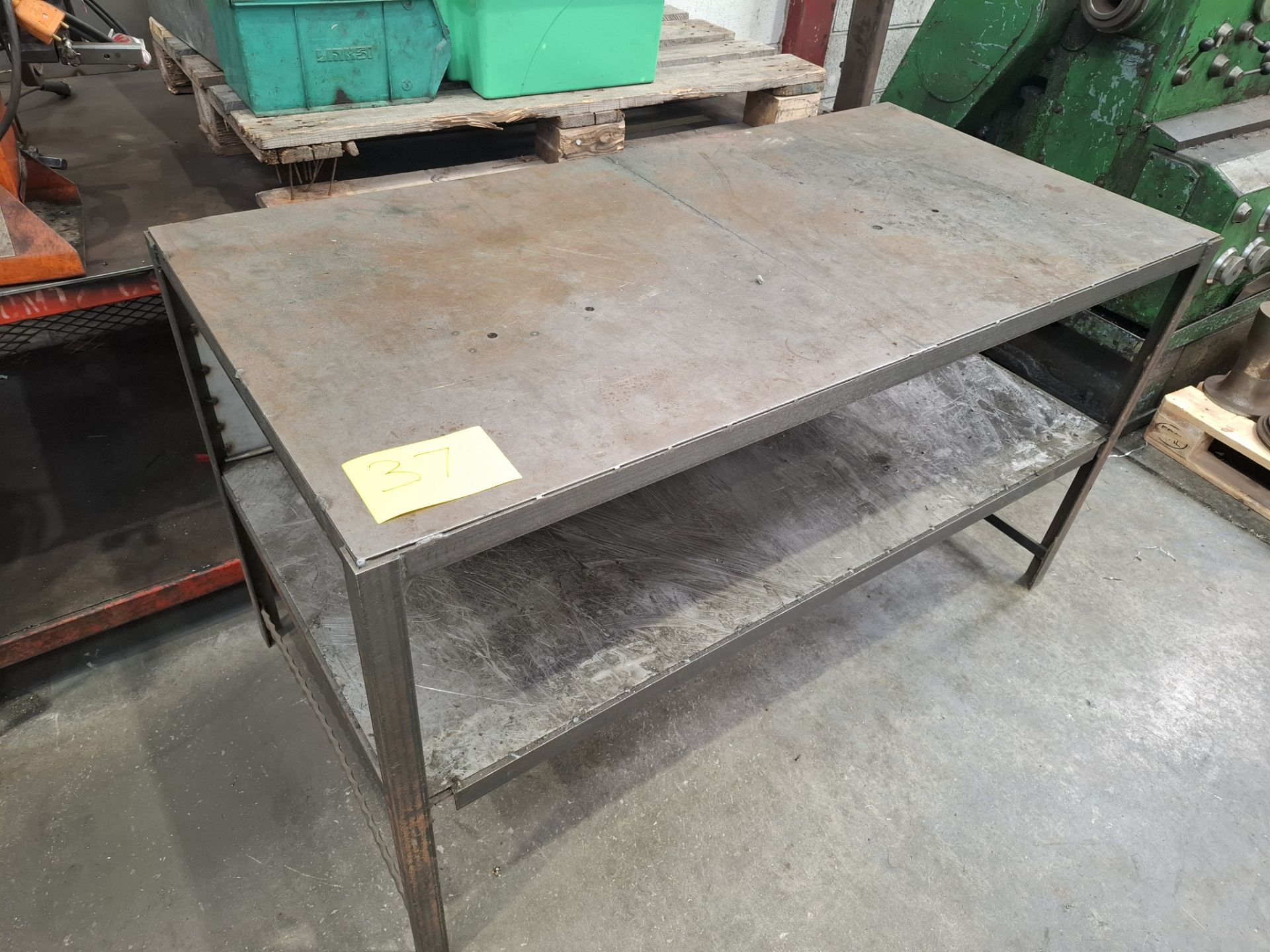 TWO-TIER METAL WORK BENCH 1530MM LENGTH, 765MM WIDTH