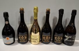 6 X PIECE BRAND NEW MIXED LOT TO INCLUDE SENSI PROSSECO BRUT - ROYALE PROSECCO - CASA CANEVEL -